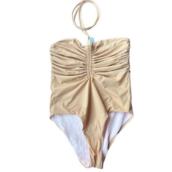 New Free People KYRA Reversible ONE PIECE Swimsuit by KYA Sand Peach $167 MED - Picture 9 of 10